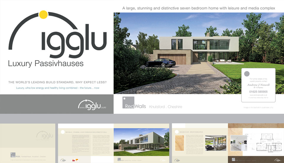 IGG Investments, igglu naming, brand development, logo design, brochure and signage designed by Don Allen, Sense Not Logic