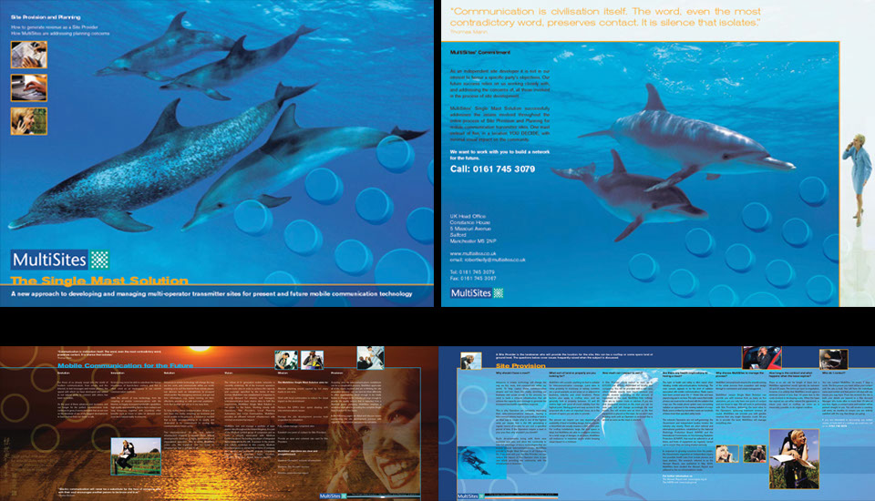 MultiSites brochure designed by Don Allen, Sense Not Logic.