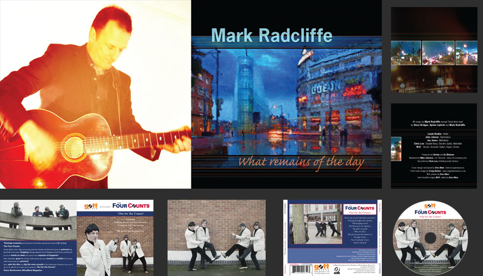 Mark Radcliffe (BBC Radio presenter) CD Covers designed by Don Allen, Sense Not Logic.