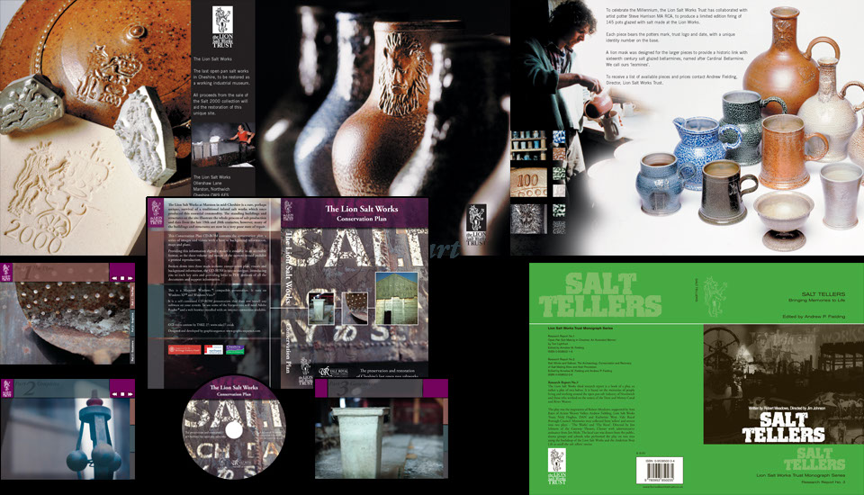 The Lion Salt Works brochure, book series and digital presentation designed by Don Allen, Sense Not Logic