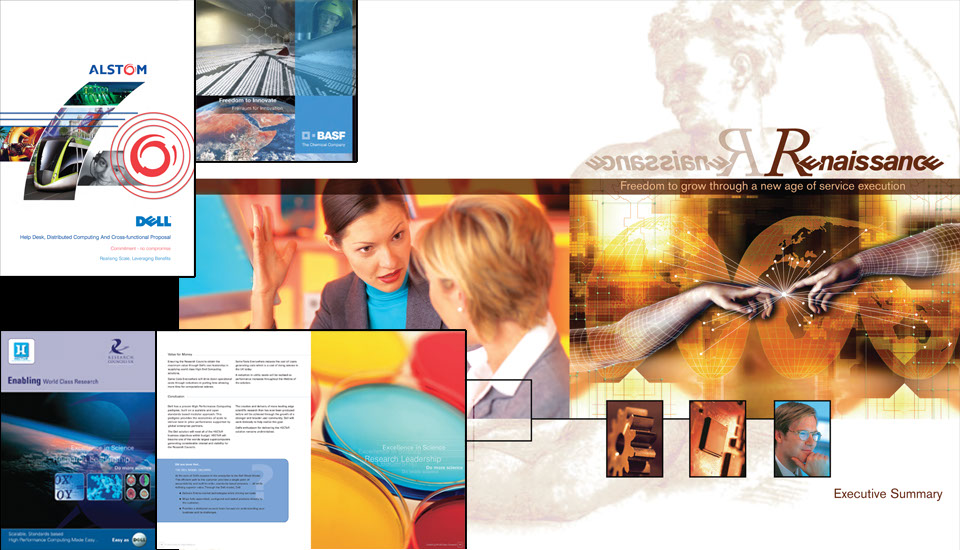 DELL Corporation bid documentation designed by Don Allen, Sense Not Logic.