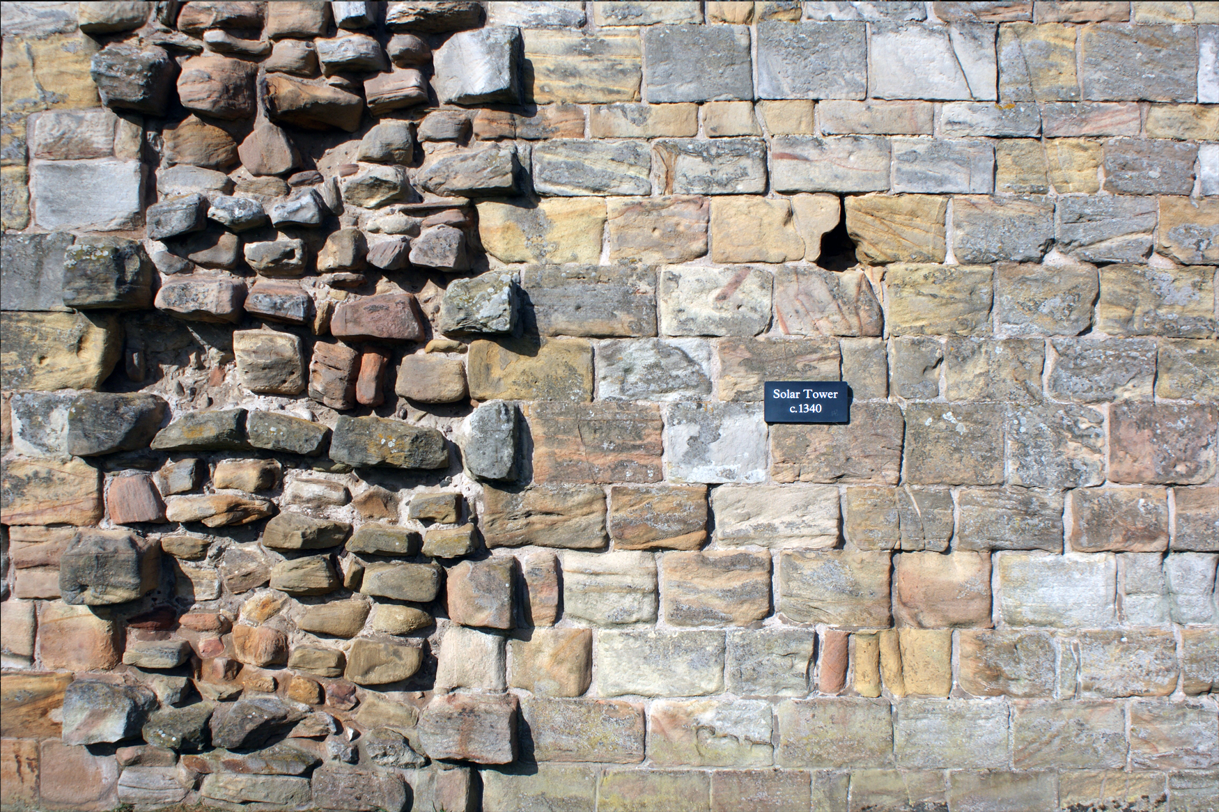 Good foundations last. Edlingham Castle, Solar Tower, Northumberland, UK. Photo © Don Allen